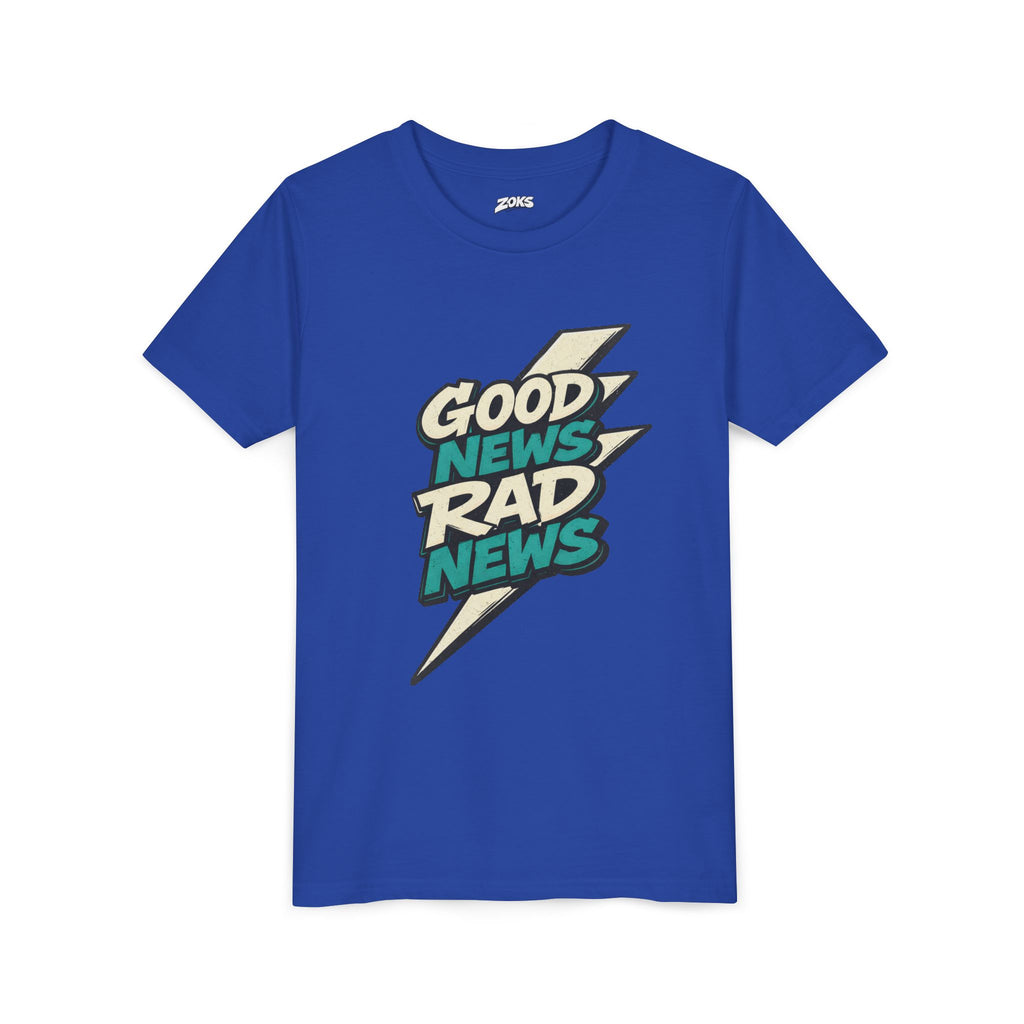Good News Rad News Retro Lightning Youth Tee