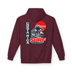 Costa Rica Surf Retro Hoodie — Vintage Surfer Graphic Pullover