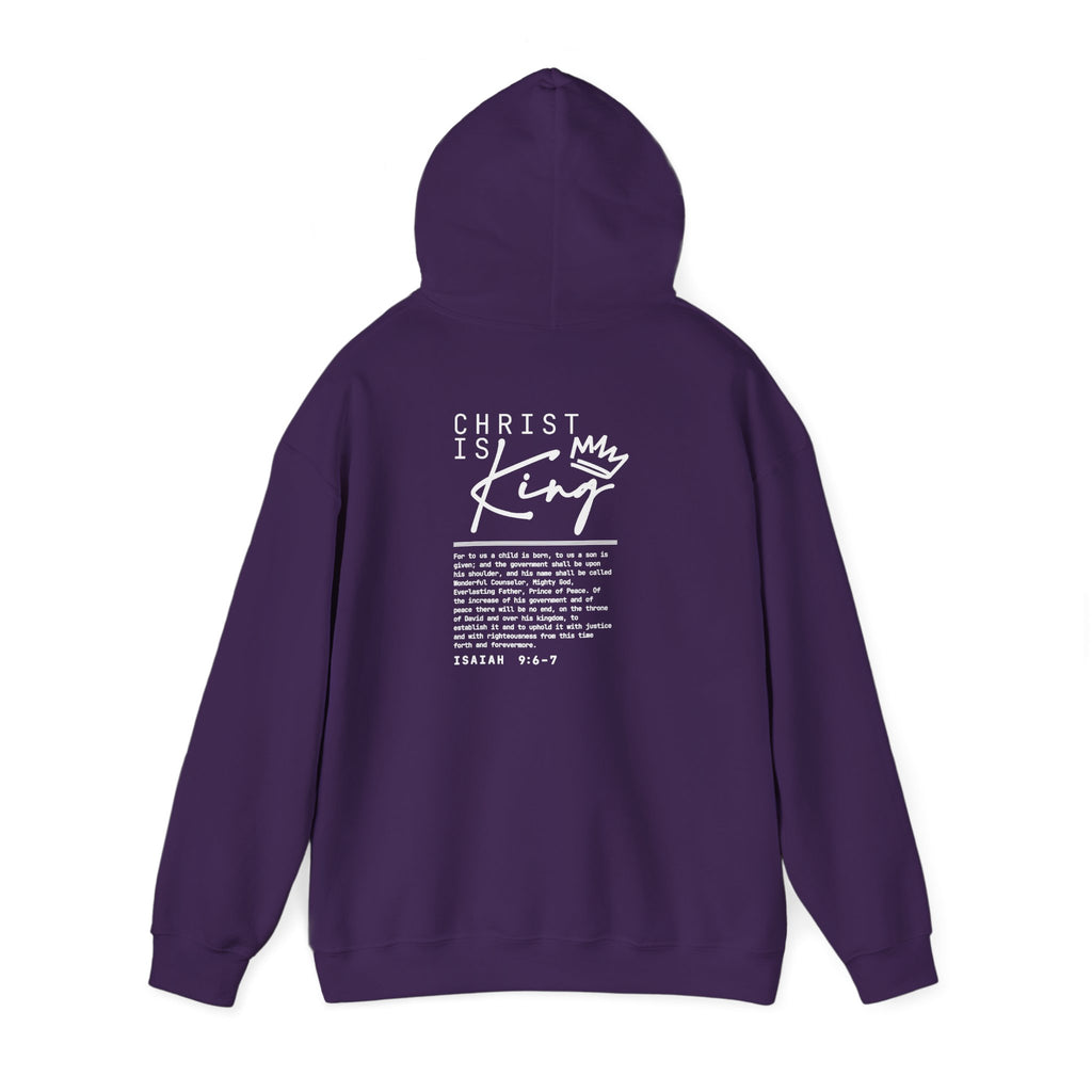 Christ is King Hoodie — Isaiah 9:6-7 Bible Verse Christian Sweatshirt