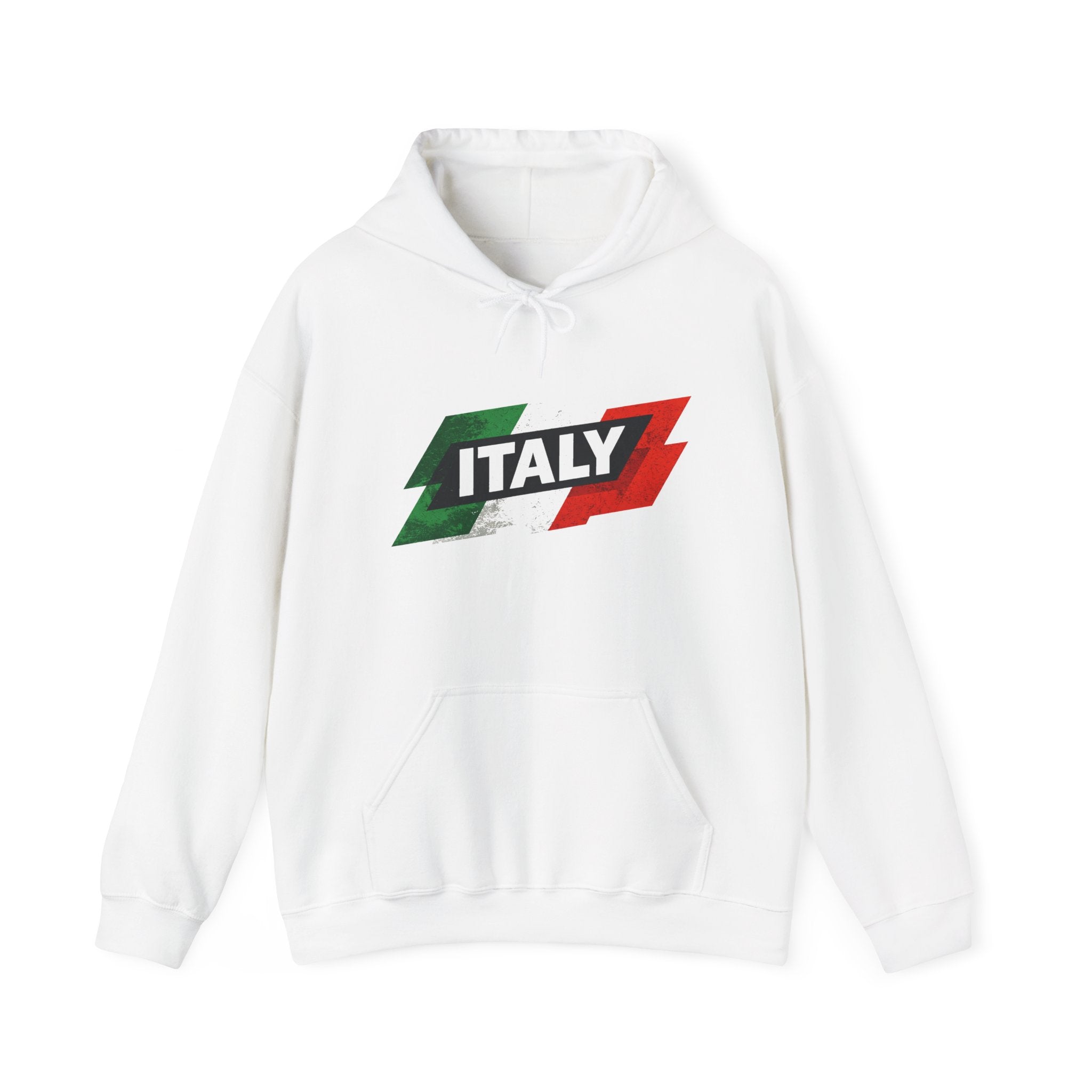 Italy Flag Hoodie — Vintage Tricolor Italy Pride Sweatshirt