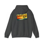 California Sunset Palm Tree Hoodie — Retro Beach Pullover