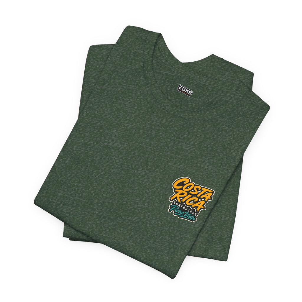 Pura Vida Sloth Beach Costa Rica T-Shirt – Retro Tropical Surf Graphic Tee