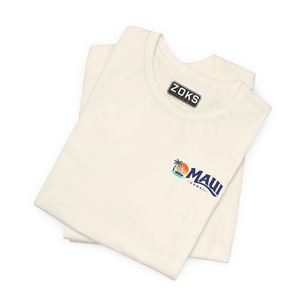 Maui Sail Sunset T-Shirt — Hawaii Palm Beach Vacation Tee