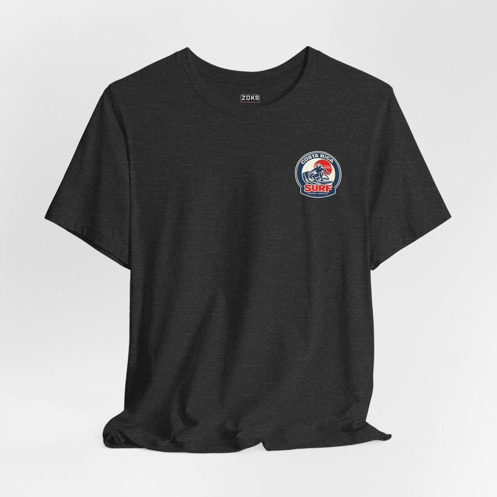 Costa Rica Surf Vintage Graphic Tee — Retro Surfer T-Shirt