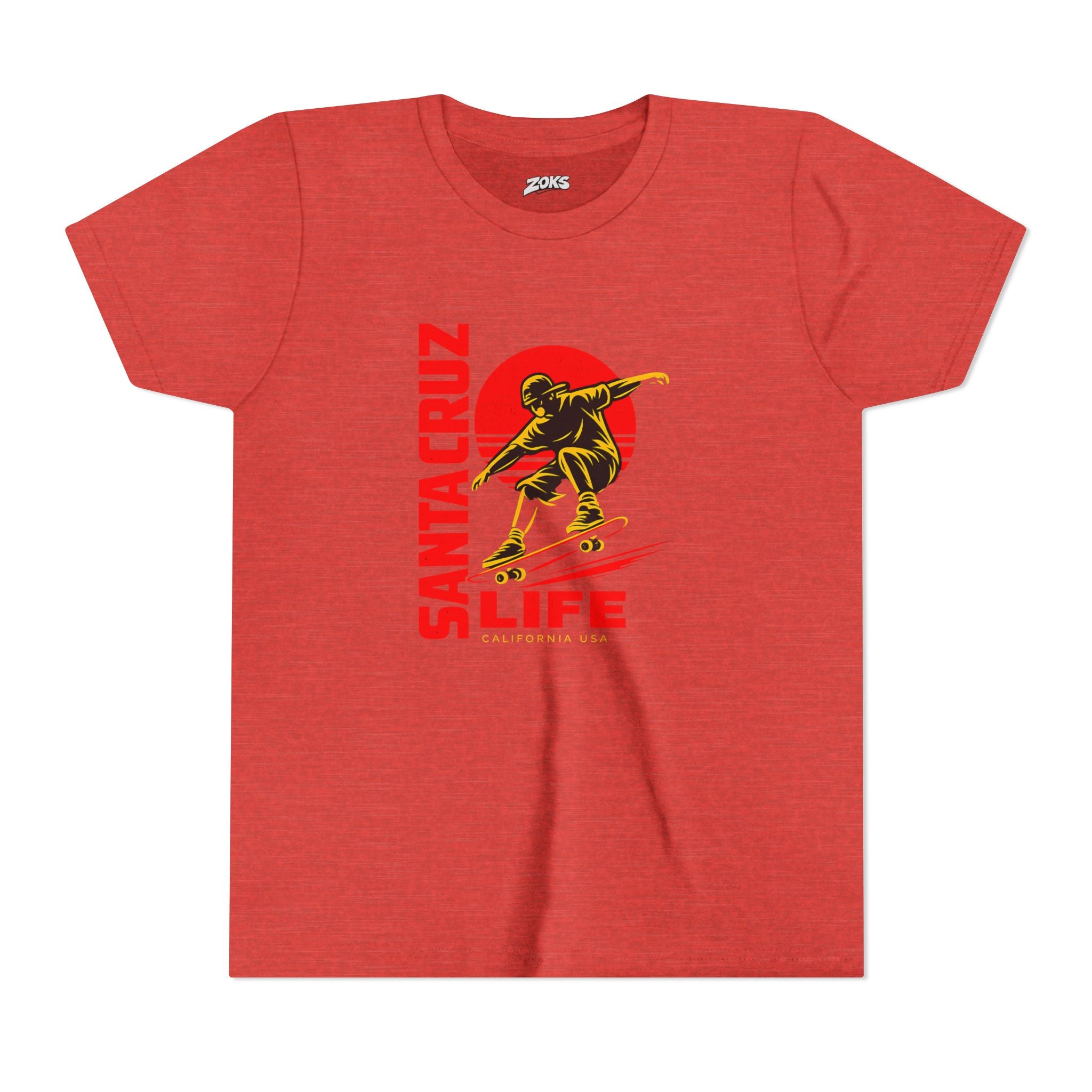 Santa Cruz Skateboard Youth Tee – “Santa Cruz Life” Graphic Shirt