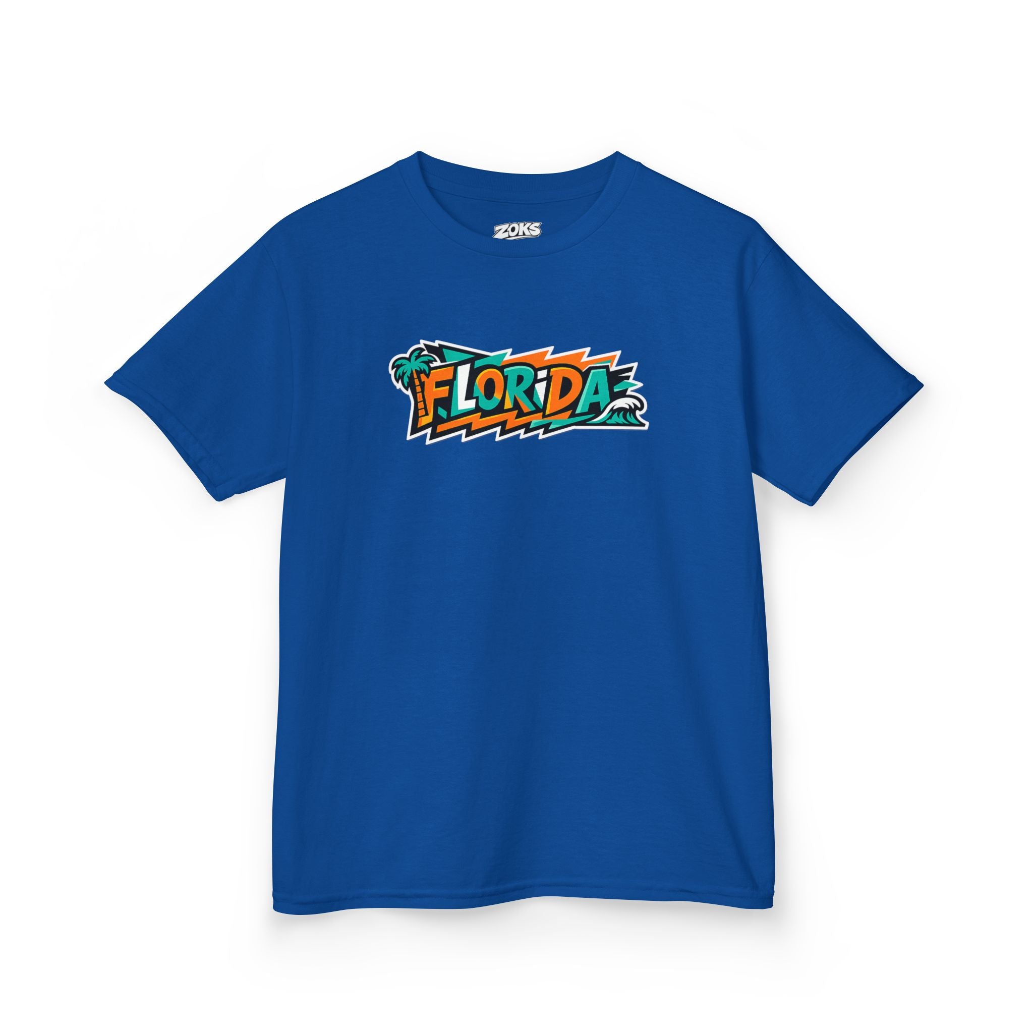 Florida Kids Tropical Beach Surf Tee — Kids Beach Vacation T‑Shirt
