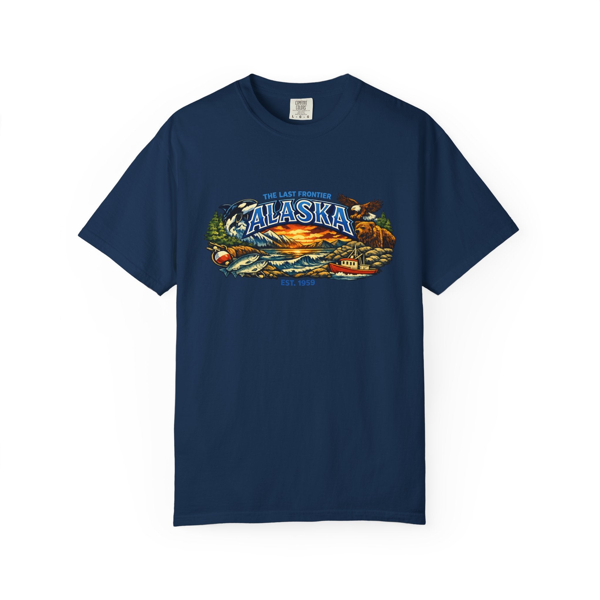 Alaska Scenic T-Shirt — Vintage Wilderness Sunset Tee
