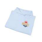 Hawai'i Lava Coast Surf Hoodie | Vintage Wave, Volcano & Palm Tree Graphic Sweatshirt
