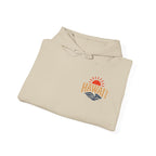 Hawai'i Lava Coast Surf Hoodie | Vintage Wave, Volcano & Palm Tree Graphic Sweatshirt