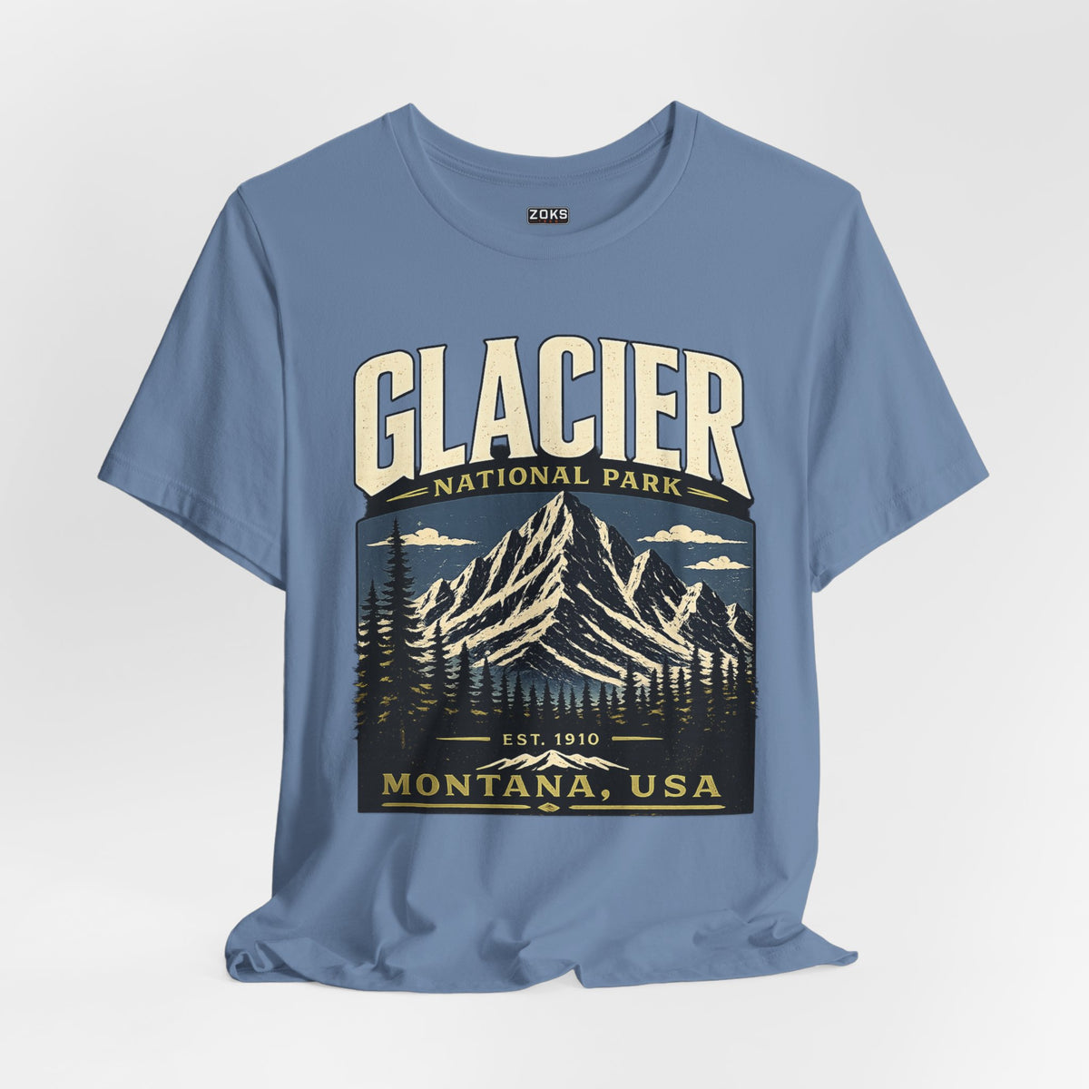 Glacier National Park Vintage Montana Mountain T-Shirt
