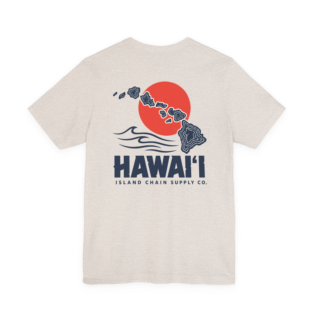 Hawai‘i Island Chain Supply Co. T-Shirt – Vintage Surf Map Graphic