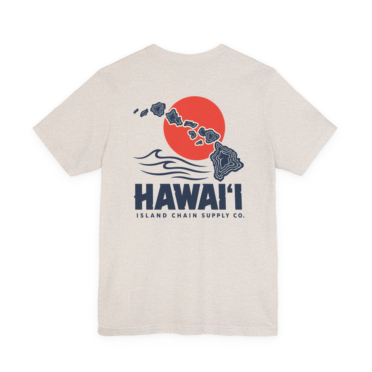 Hawai‘i Island Chain Supply Co. T-Shirt – Vintage Surf Map Graphic