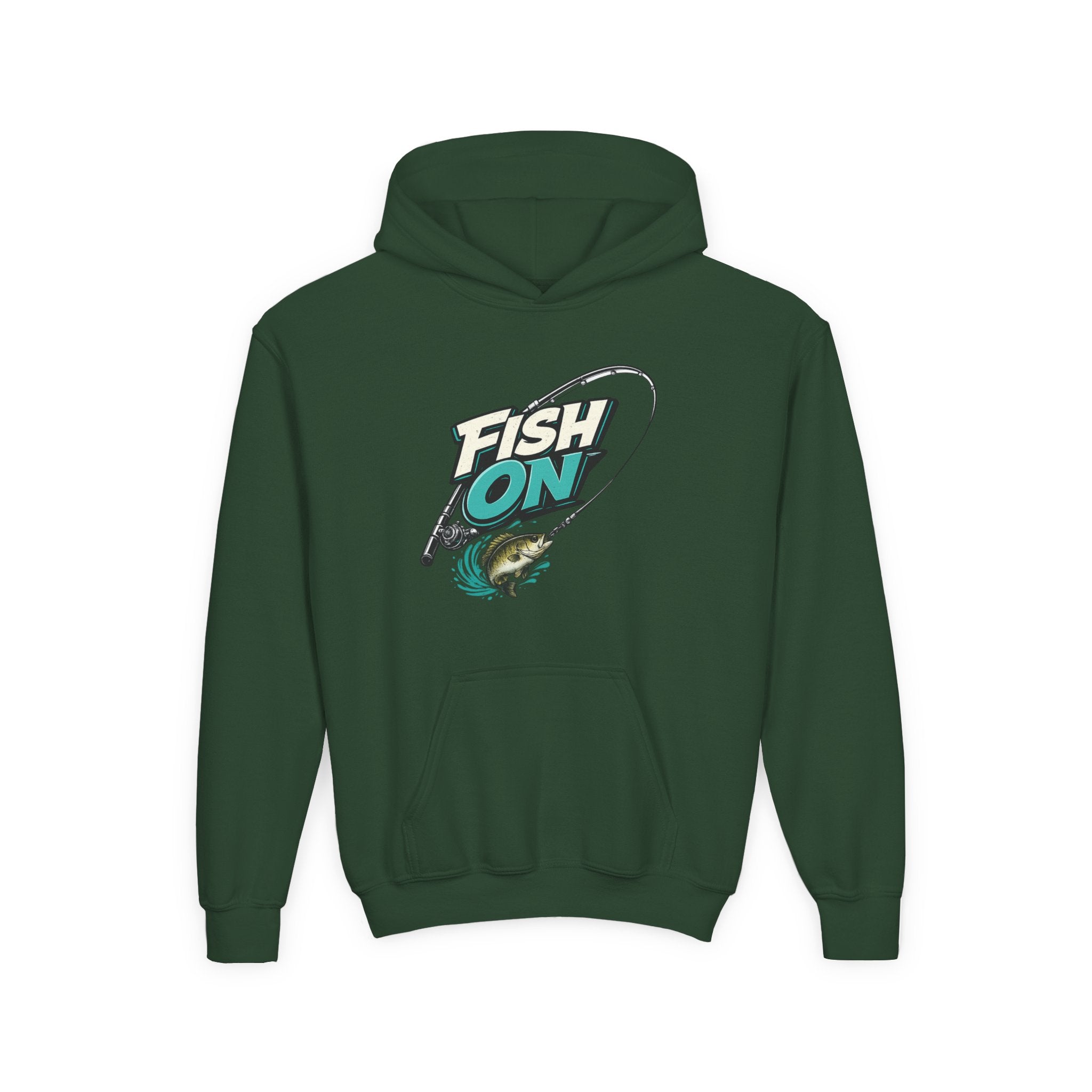 Youth 'Fish On' Bass Fishing Hoodie
