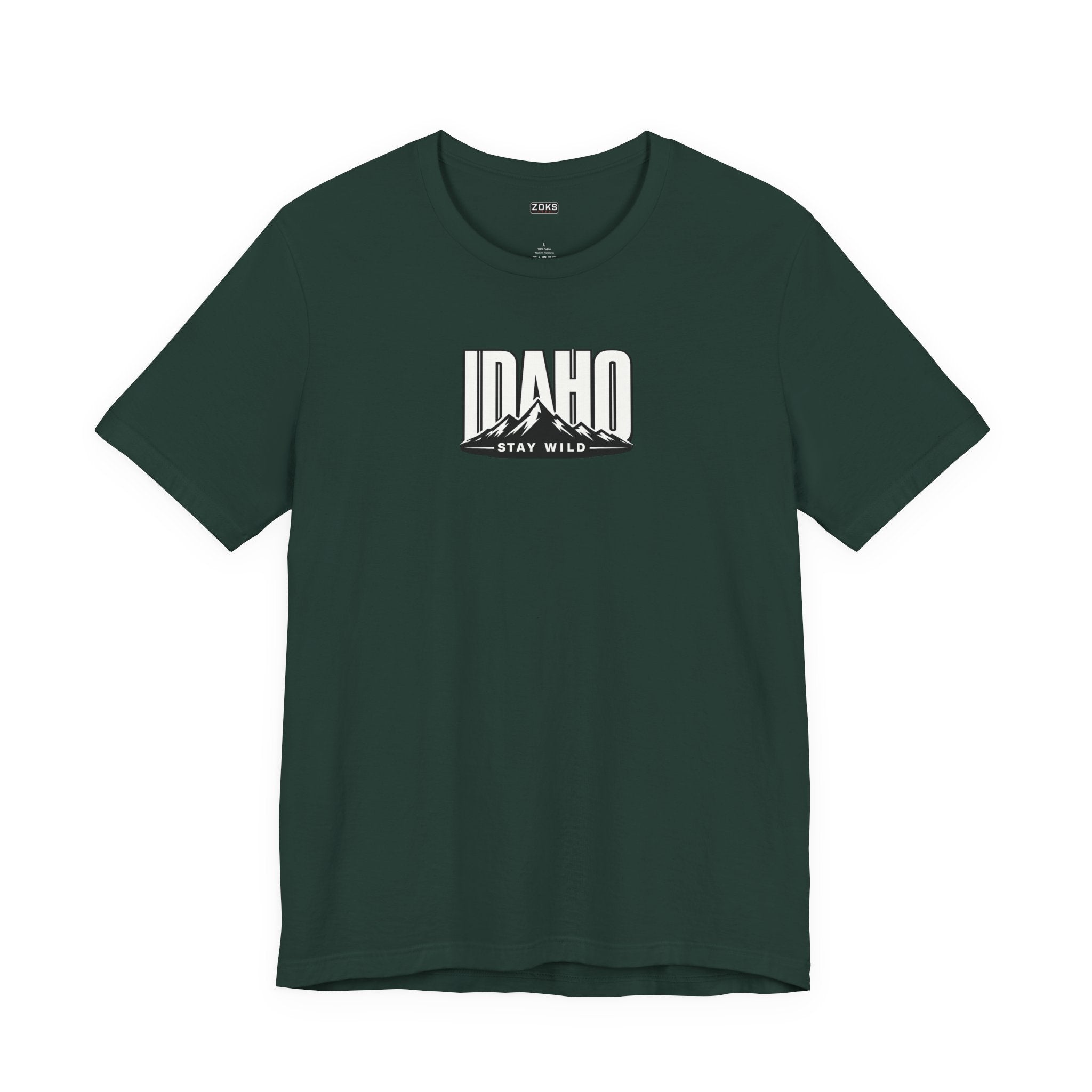 Idaho 'Stay Wild' Mountain State T-Shirt — Outdoor Adventure Tee