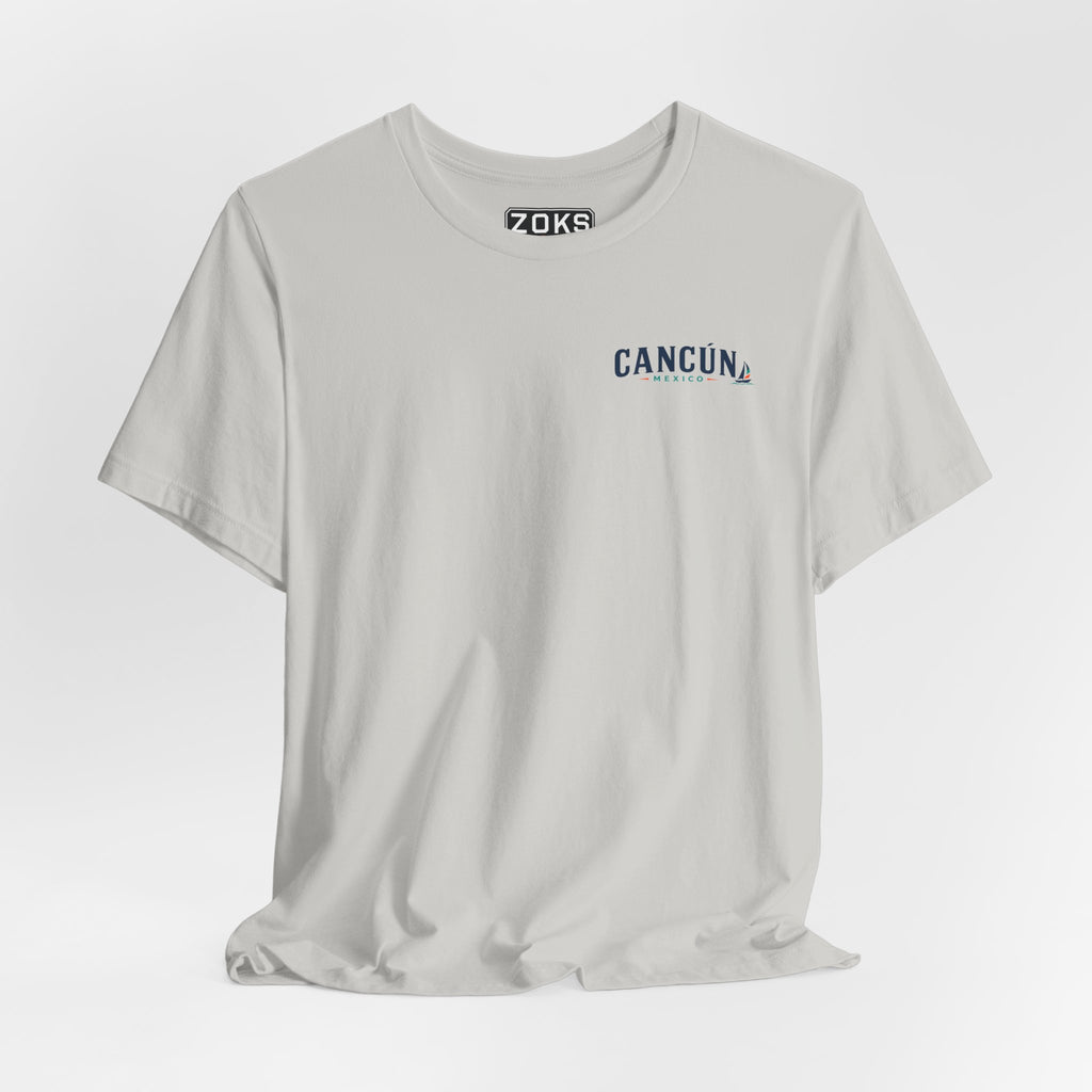 Cancún Mexico Sunset Sail T-Shirt — Beach Vacation Tee
