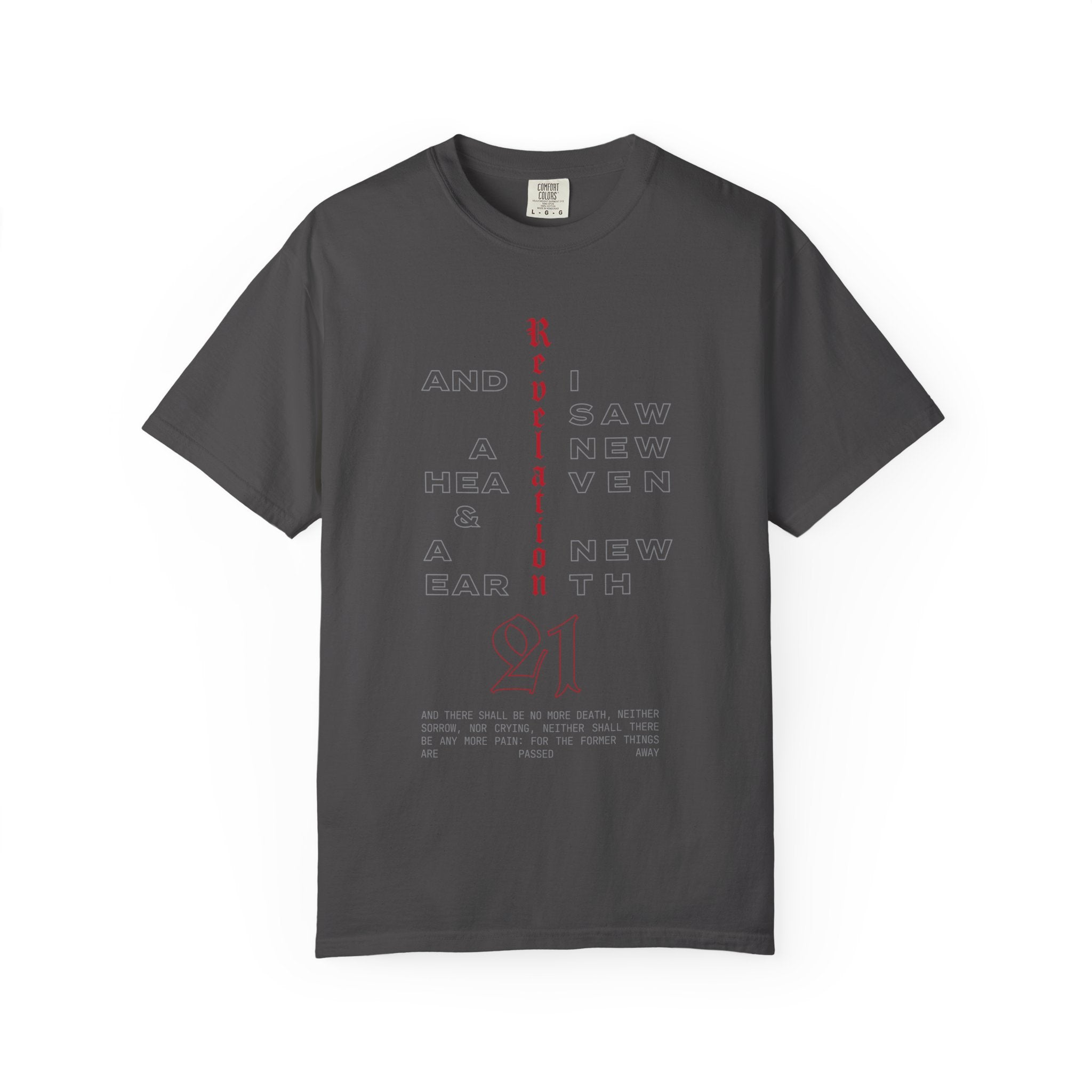 Revelation 21 Scripture Christian T-Shirt — Faith Verse Tee