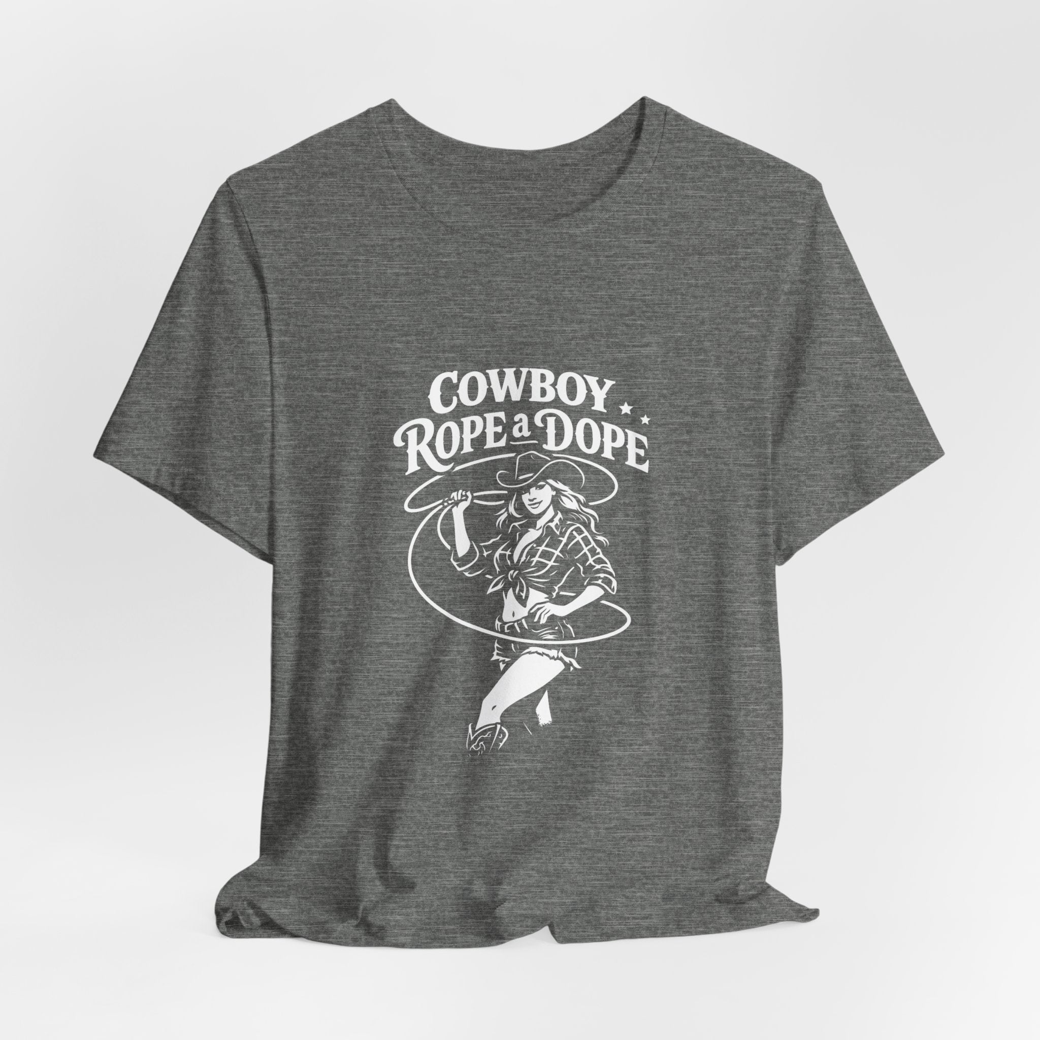 Cowboy Rope a Dope Graphic Tee — Retro Cowgirl Western T‑Shirt
