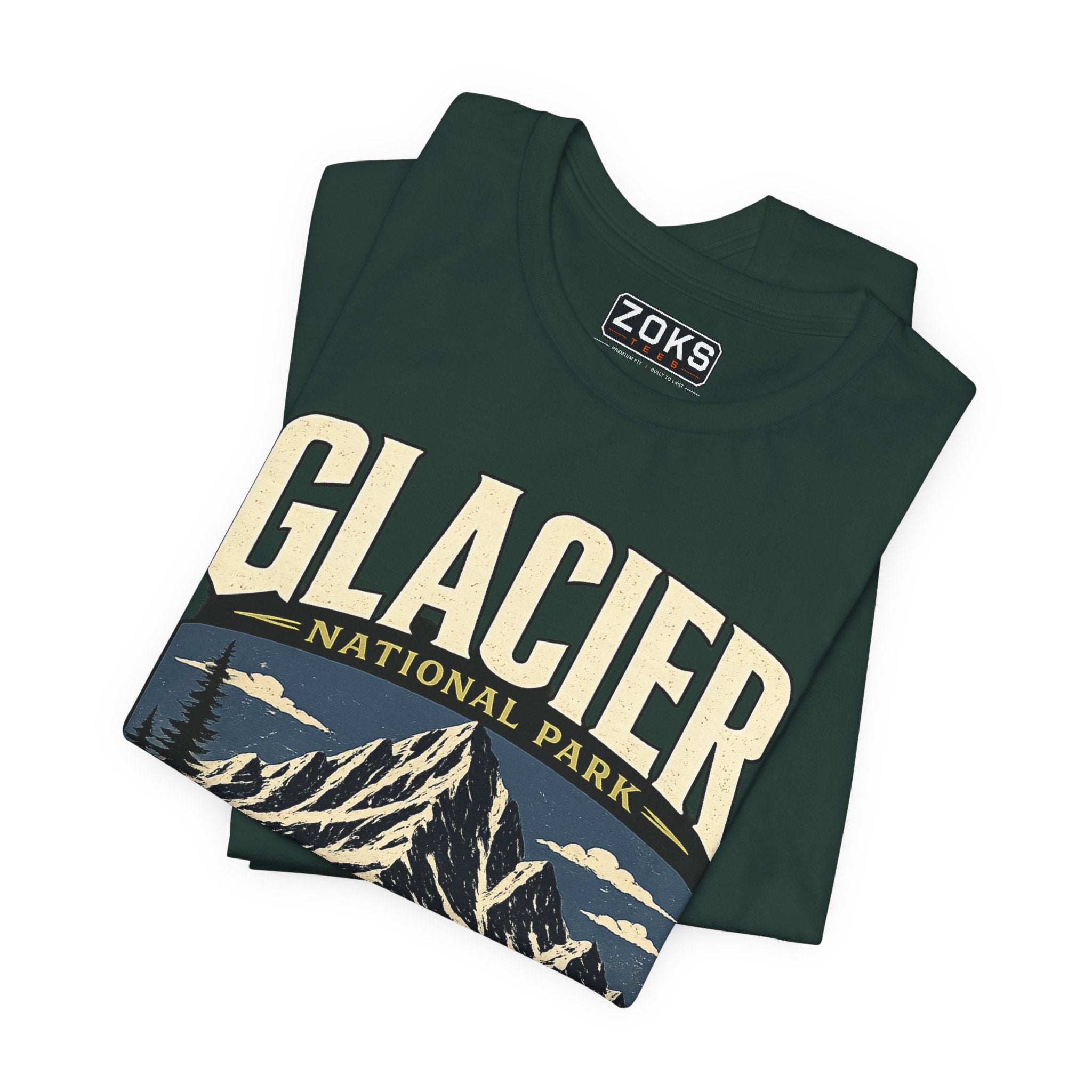 Glacier National Park Vintage Montana Mountain T-Shirt