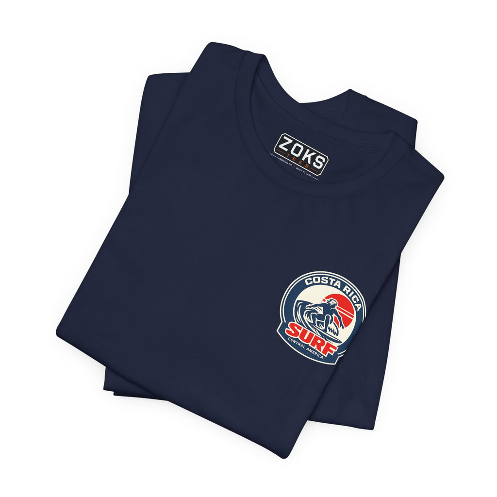 Costa Rica Surf Vintage Graphic Tee — Retro Surfer T-Shirt