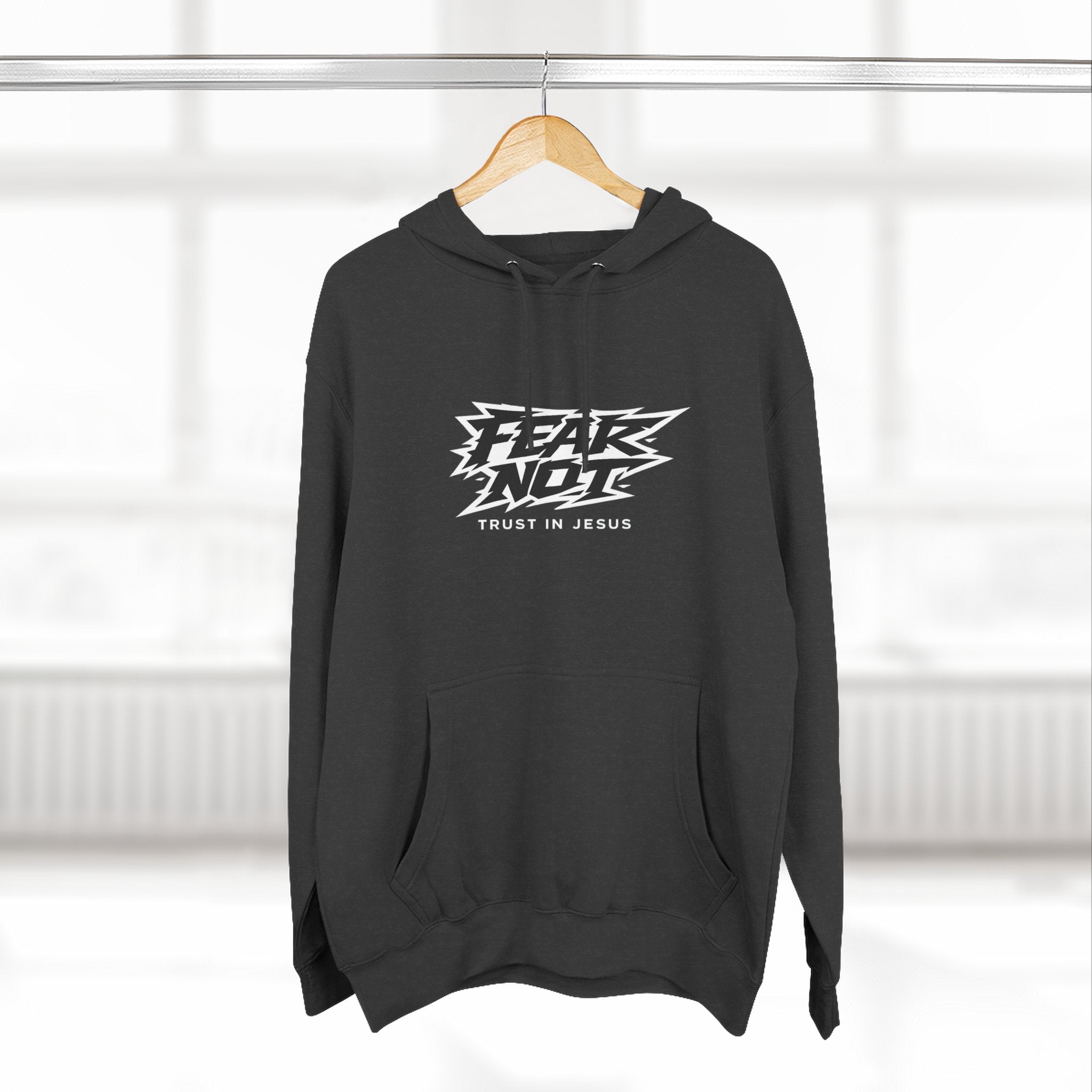 Fear Not Hoodie — "Trust in Jesus" Christian Graphic Hoodie