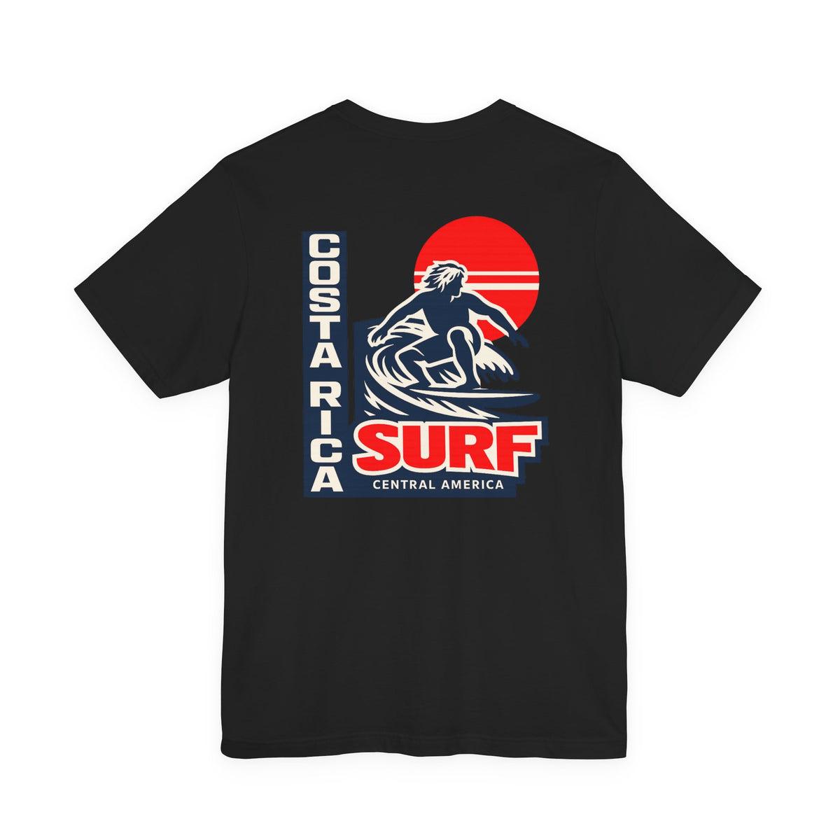 Costa Rica Surf Vintage Graphic Tee — Retro Surfer T-Shirt