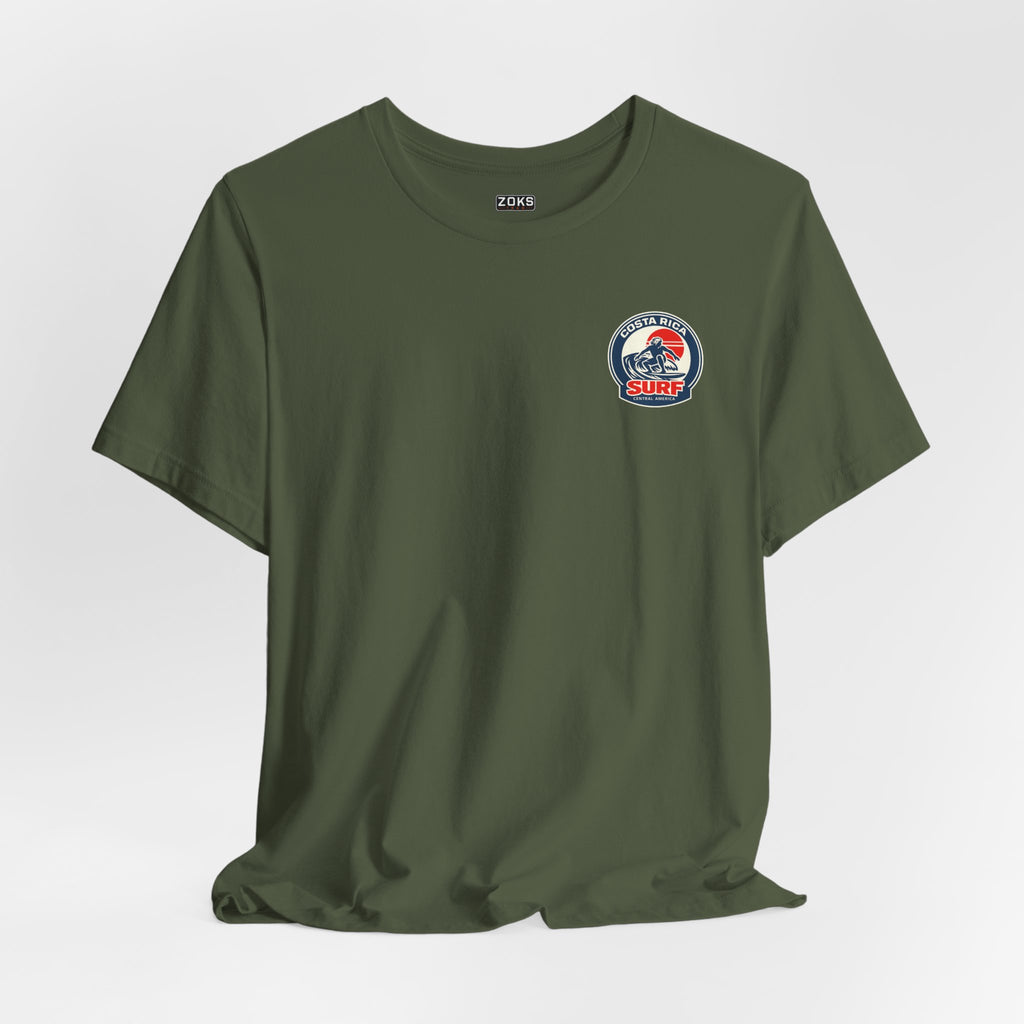 Costa Rica Surf Vintage Graphic Tee — Retro Surfer T-Shirt