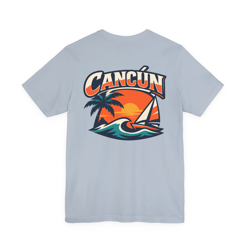 Cancún Sunset Sail Tee — Tropical Beach Vacation T-Shirt
