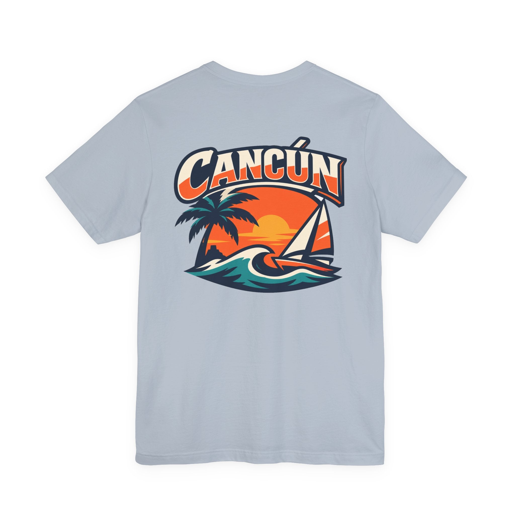 Cancún Sunset Sail Tee — Tropical Beach Vacation T-Shirt
