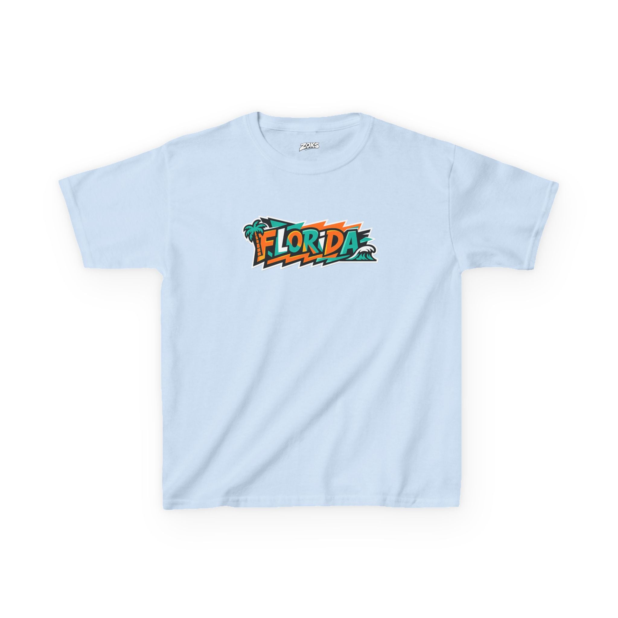 Kids Tropical Beach Surf T-Shirt — Florida Vacation Tee