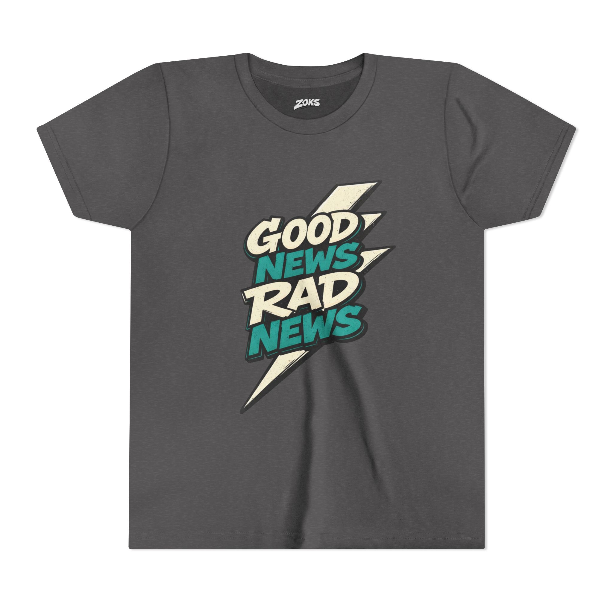 Good News Rad News Retro Lightning Youth Tee