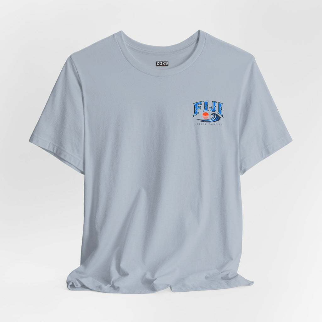 FIJI South Pacific Surf Tee – Premium Island Wave Graphic Shirt (Front & Back Print)