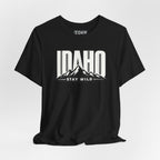 Idaho 'Stay Wild' Mountain State T-Shirt — Outdoor Adventure Tee