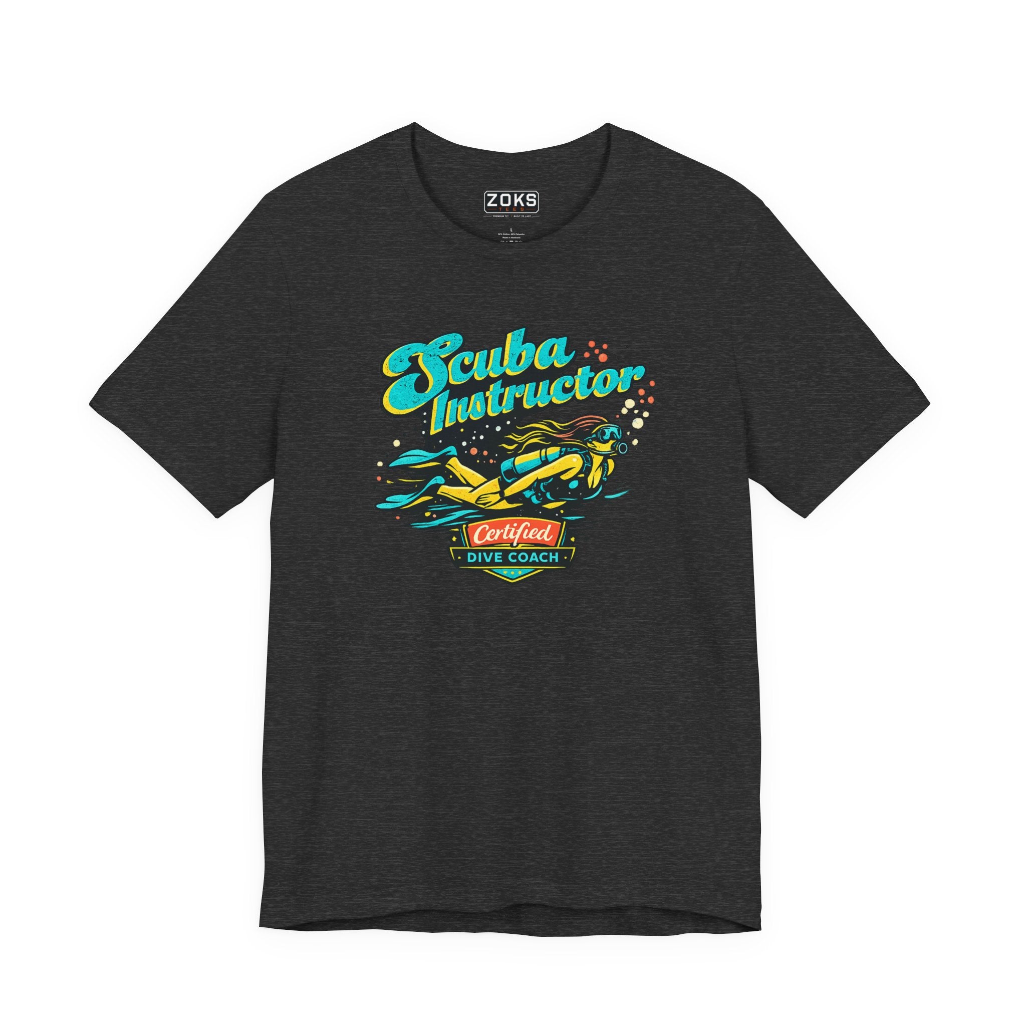 Scuba Instructor Dive Coach T‑Shirt — Retro Diving Tee for Scuba Lovers