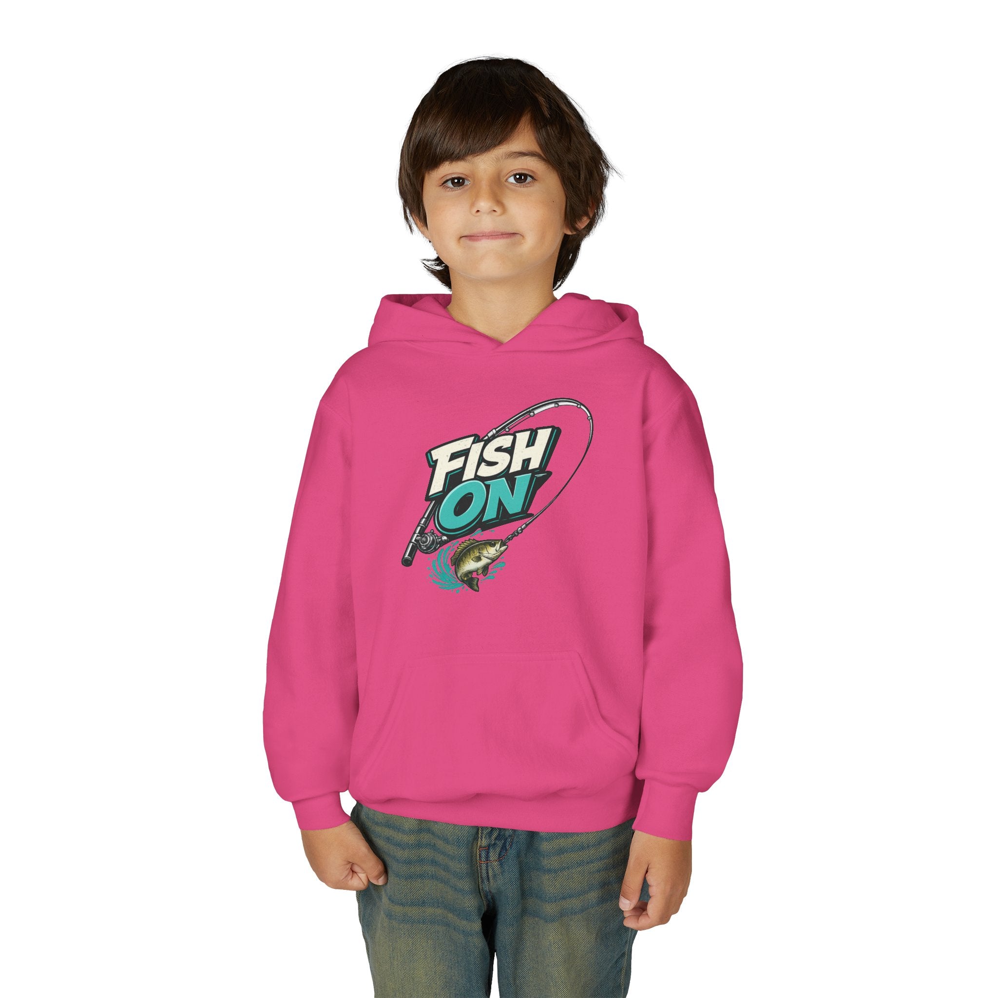 Youth 'Fish On' Bass Fishing Hoodie