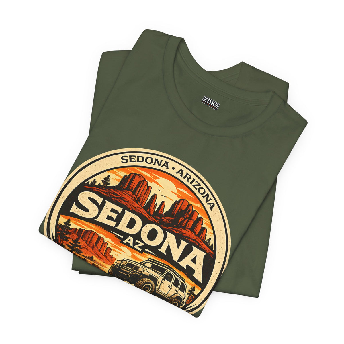Sedona AZ Vintage Jeep T-Shirt — Red Rock Country Souvenir Tee