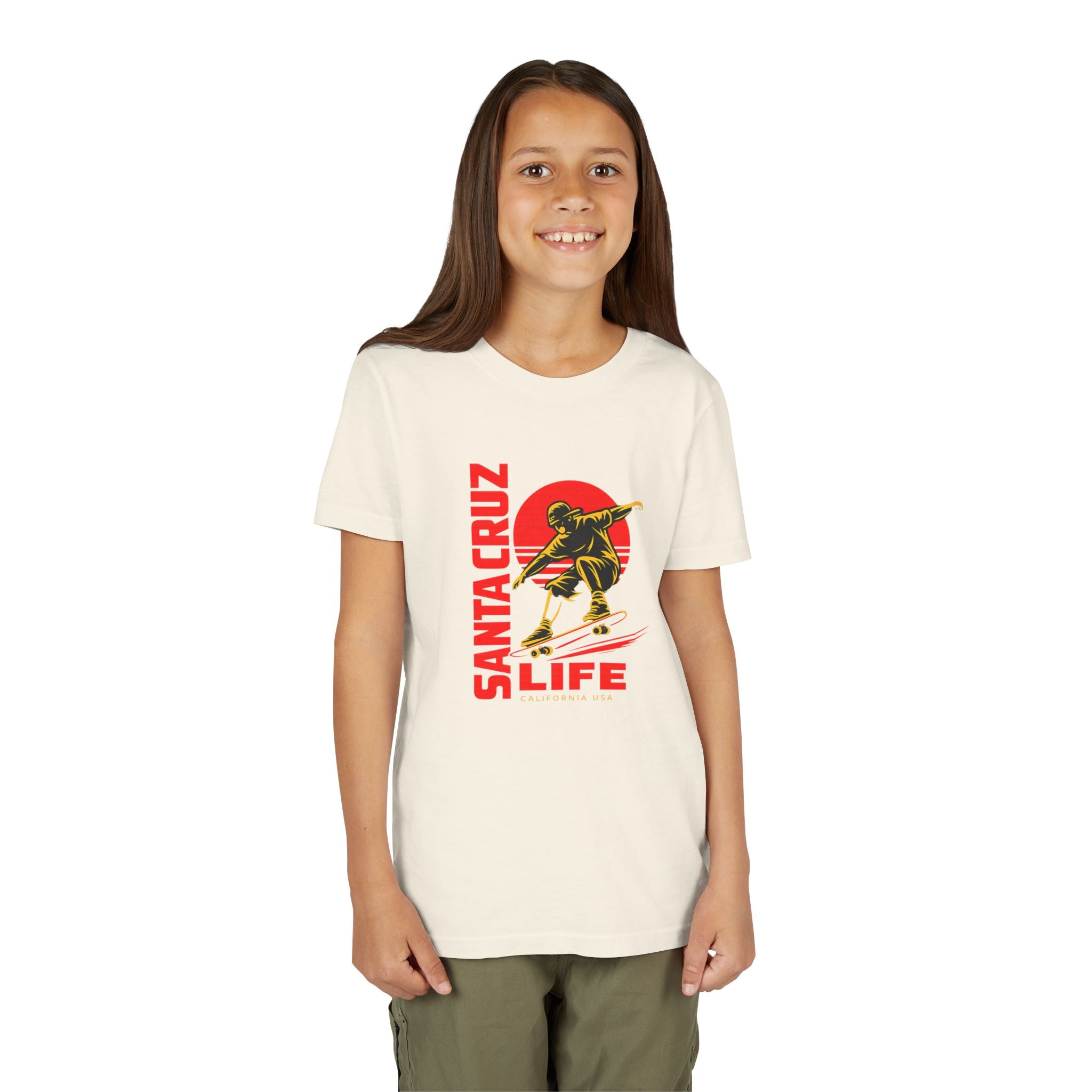 Santa Cruz Skateboard Youth Tee – “Santa Cruz Life” Graphic Shirt