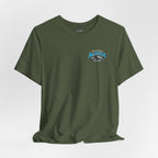 Alaska The Last Frontier T-Shirt – Orca Sunset Graphic Tee, Vintage Outdoor Travel Shirt, Nature Adventure Back Print Tee