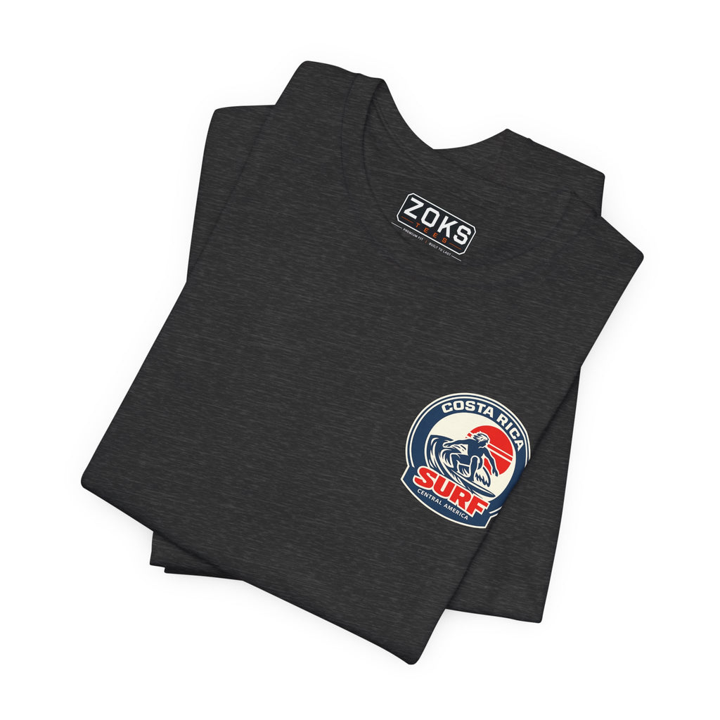 Costa Rica Surf Vintage Graphic Tee — Retro Surfer T-Shirt