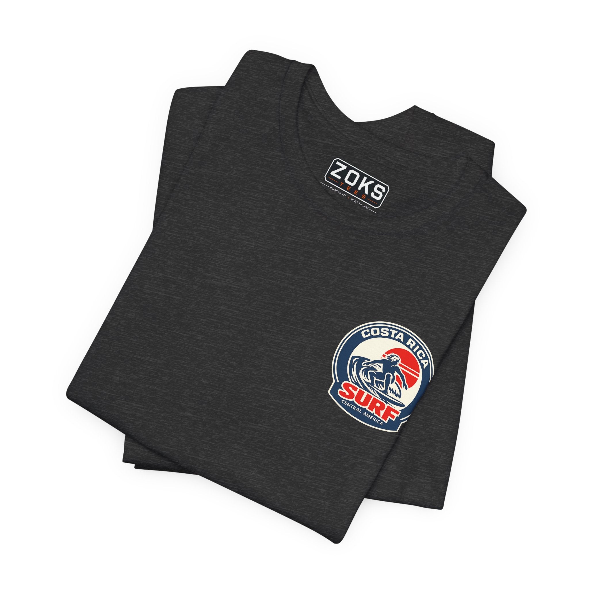 Costa Rica Surf Vintage Graphic Tee — Retro Surfer T-Shirt