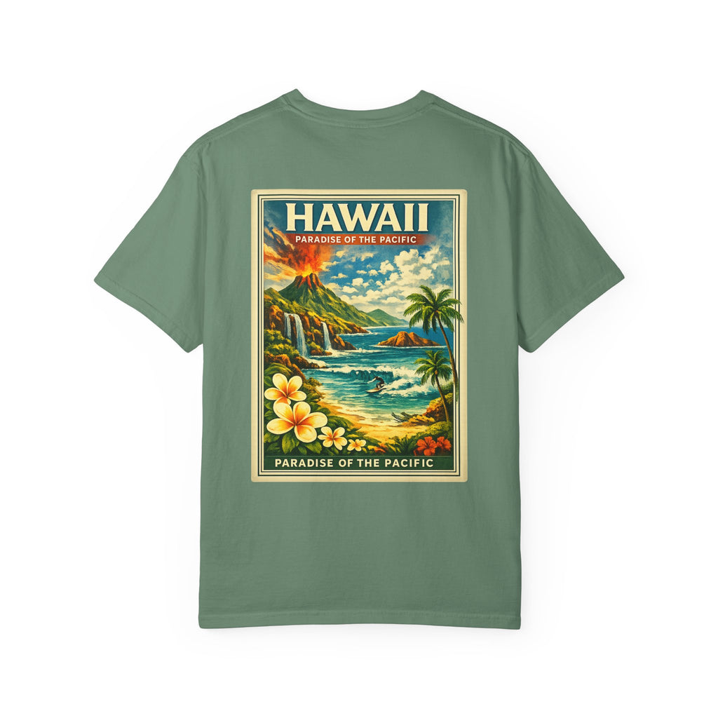 Hawaii Vintage Postcard T-Shirt — Paradise of the Pacific Graphic