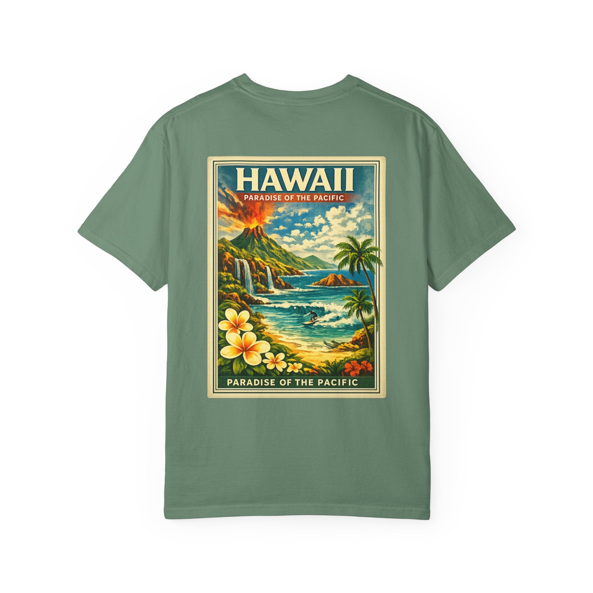Hawaii Vintage Postcard T-Shirt — Paradise of the Pacific Graphic