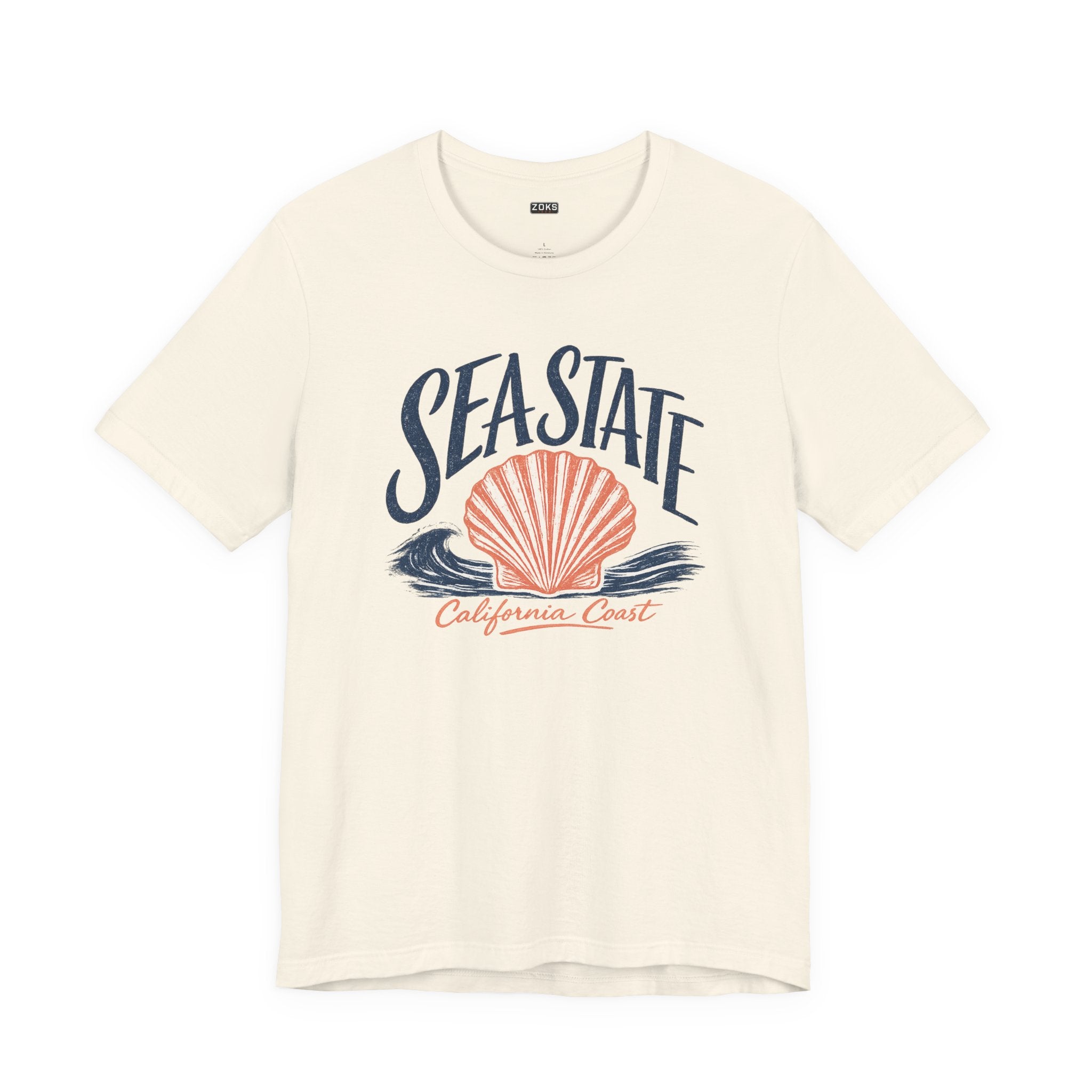 California Coast Shell Tee — Women's Sea State Graphic T-Shirt