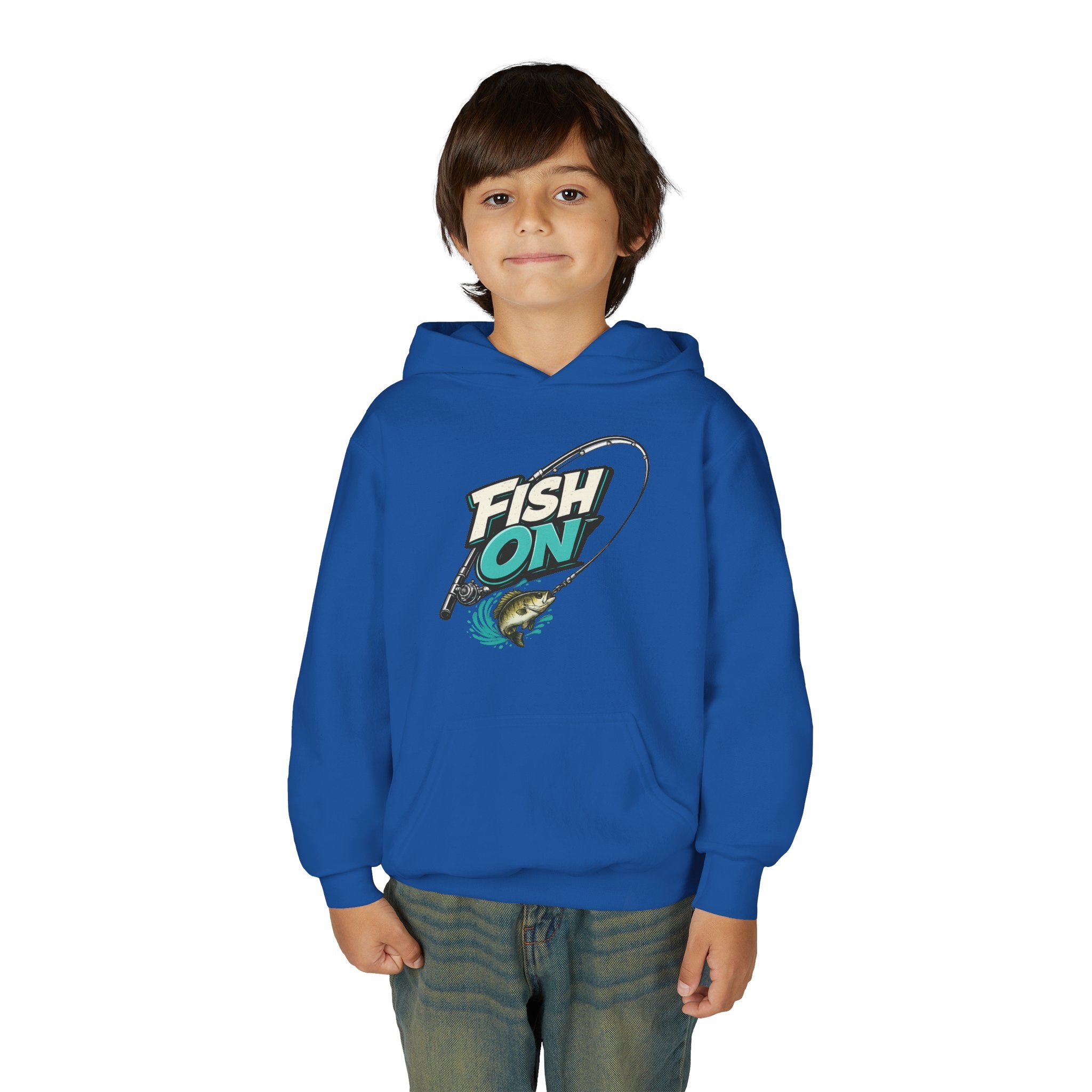 Youth 'Fish On' Bass Fishing Hoodie