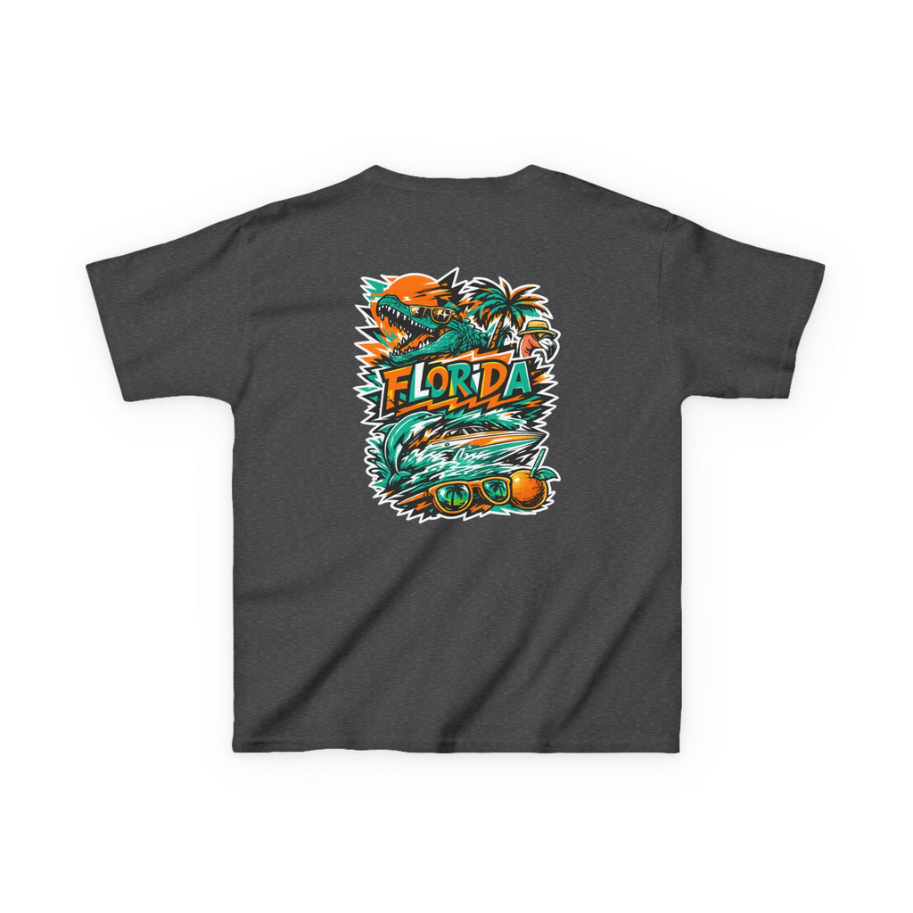 Kids Tropical Beach Surf T-Shirt — Florida Vacation Tee