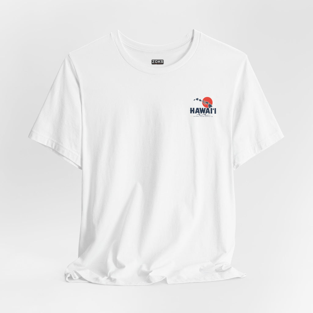 Hawai‘i Island Chain Supply Co. T-Shirt – Vintage Surf Map Graphic