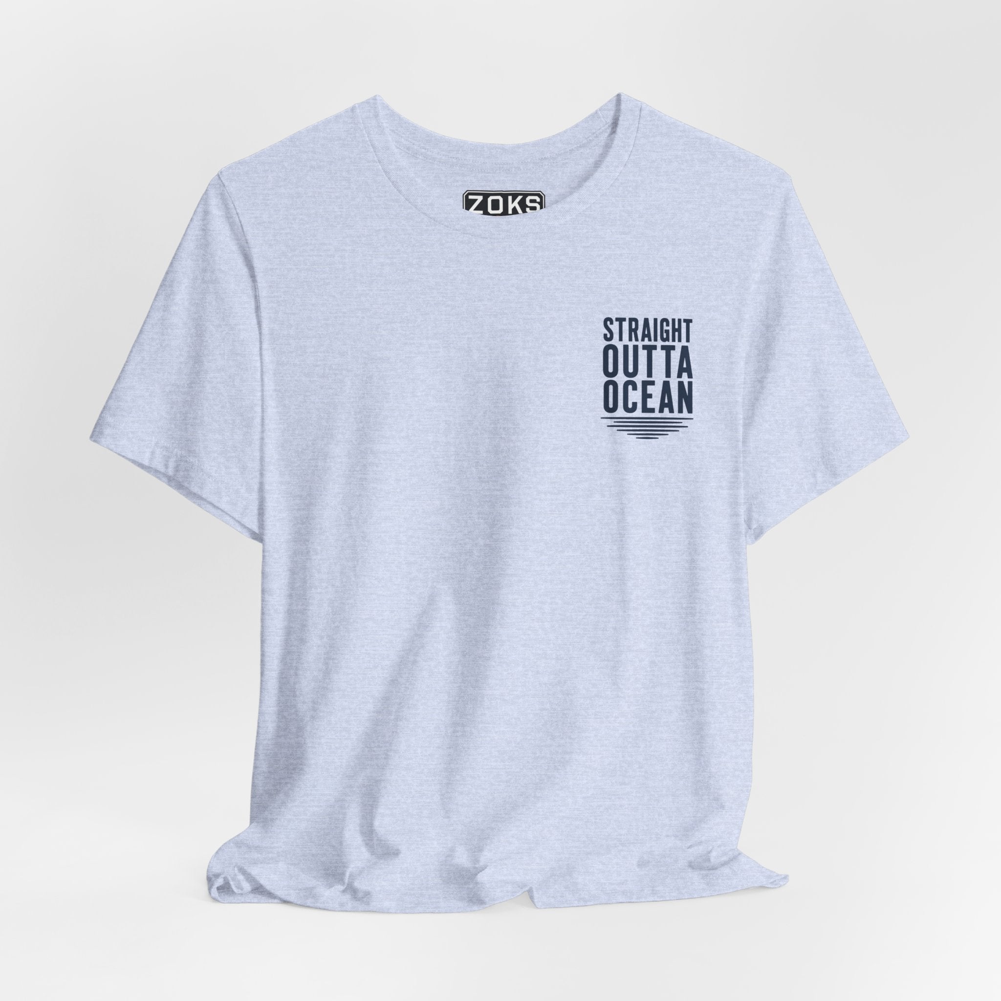 Straight Outta Ocean Retro Sunset Beach T-Shirt