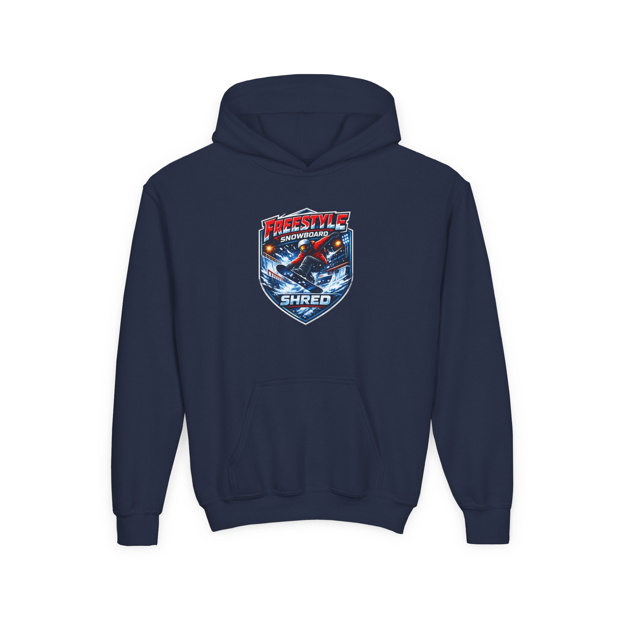 Youth Snowboard Hoodie — Freestyle Snowboarding Graphic Pullover