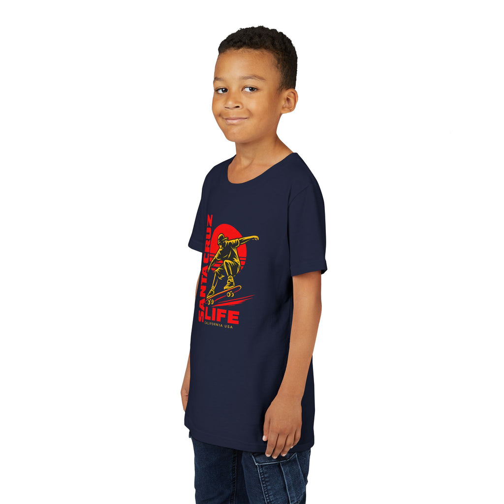 Santa Cruz Skateboard Youth Tee – “Santa Cruz Life” Graphic Shirt