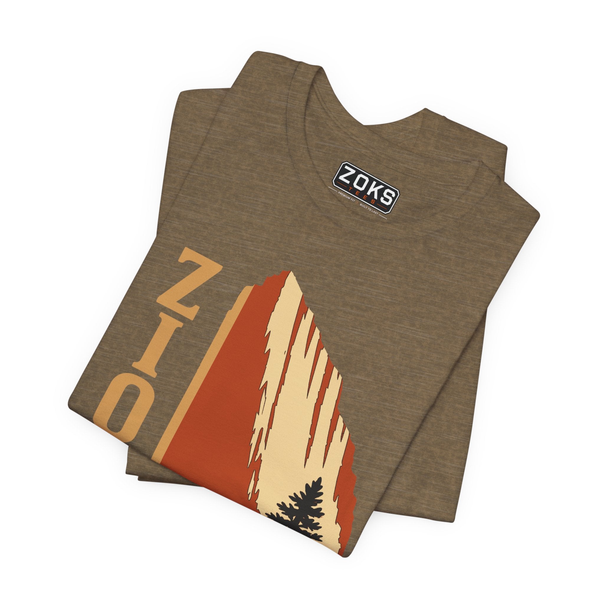 Zion National Park Vintage Sunset T-Shirt — Retro Hiking Tee