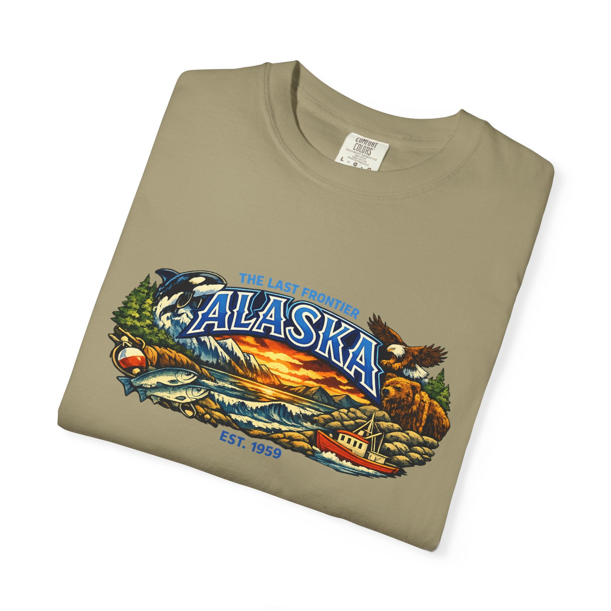 Alaska Scenic T-Shirt — Vintage Wilderness Sunset Tee